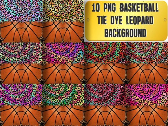 Bold Graphics: The Basketball Tie Dye Leopard Background