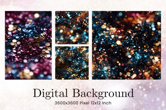 Christmas Glitter Bokeh Background: A Festive Digital Asset