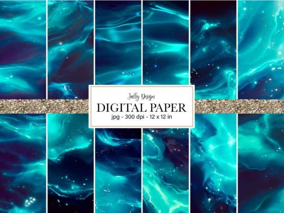 Deep Colored Bioluminescent Paper: Vibrant Design Assets