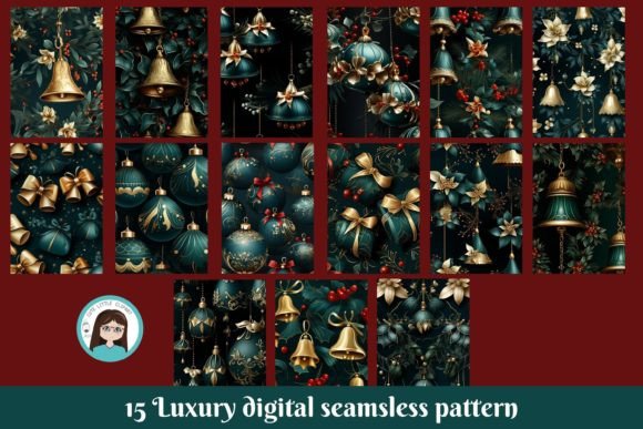 Elevate Holiday Projects with Luxury Christmas Digital Patterns