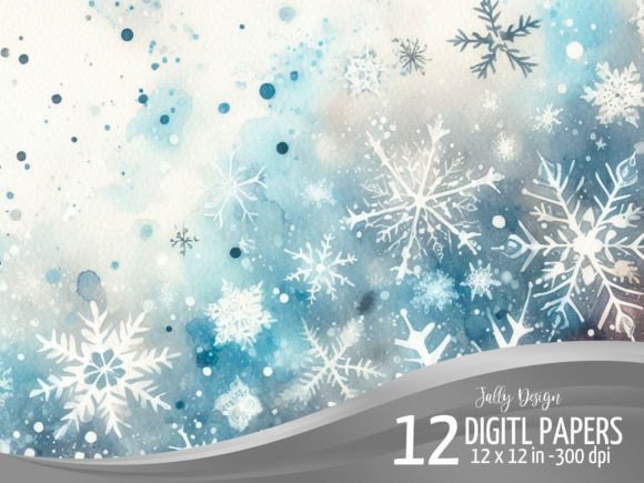 Enchanting Blue Magic Winter Christmas Background for Designers