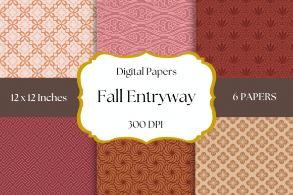 Fall Entryway Digital Papers: Capturing Autumn's Essence
