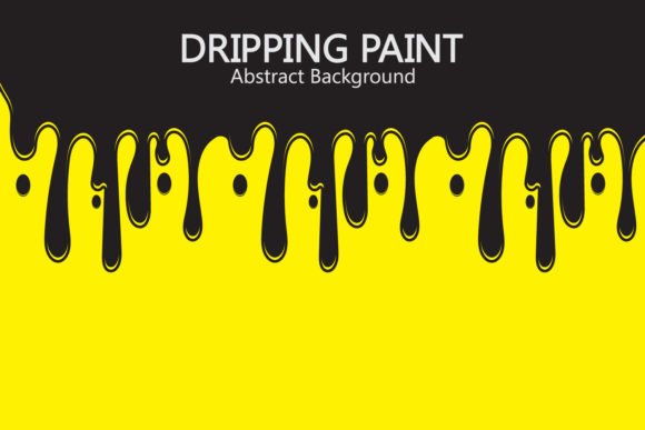 Mastering Bold Visuals: The Black Ink Dripping on Yellow Background Style