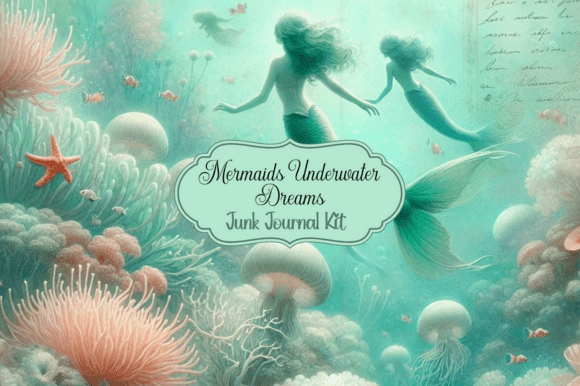 Mermaids Underwater Dreams: A Junk Journal Kit for Deep Creativity