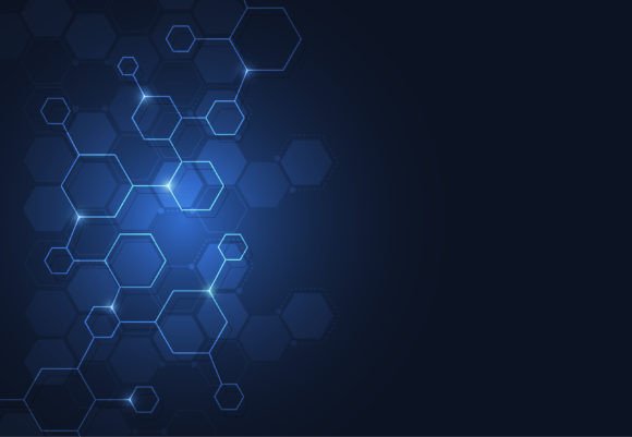 Modernizing Your Visuals with Molecule Structure Abstract Tech