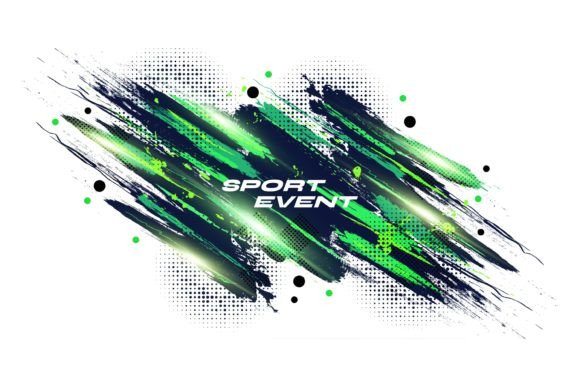 Sport Background with Brush Texture: Dynamic Design Asset