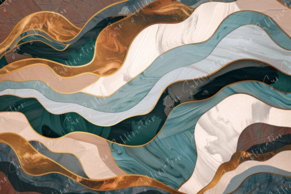 The Fluid Dynamics of Abstract Fluid Waves Art