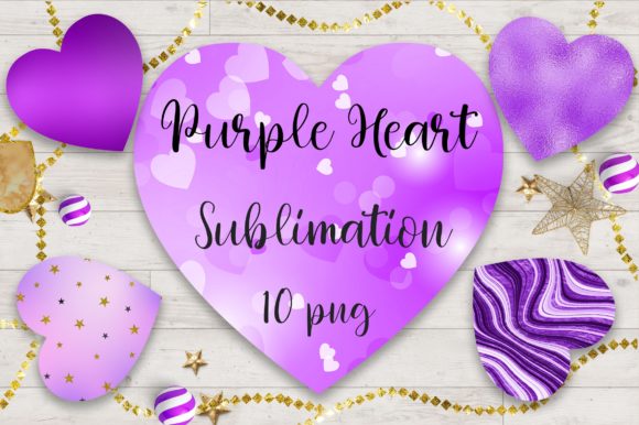 Unleashing Creativity with Sublimation Purple Heart Clipart
