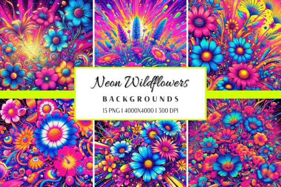 Unleashing the Electric Bloom: Using Neon Wildflowers in Design